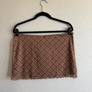 NWT H&M PLAID MINI SKIRT